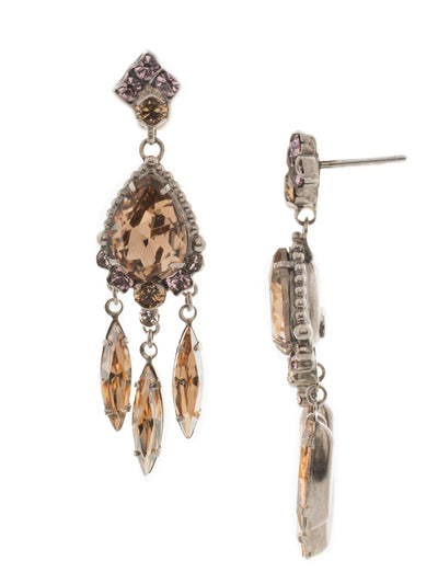 Primrose Earring - EDQ34ASMIR - <p>Our take on the tassel trend, the primrose earring offers lots of movement with three dangling marquise cut crystals hanging from a central pear-cut stone. From Sorrelli's Mirage collection in our Antique Silver-tone finish.</p>