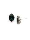 Geometric Crystal Stud Earrings