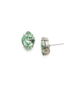 Geometric Crystal Stud Earrings