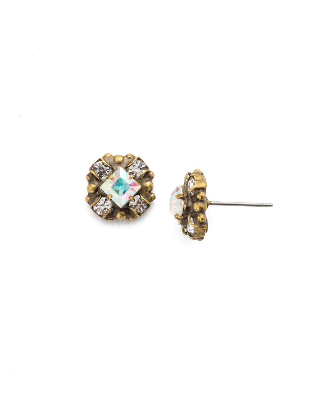 Posey Stud Earrings - EDT5AGSNF - <p>A decorative deco-inspired design perfect for a special occasion or everyday wear. From Sorrelli's Snowflake collection in our Antique Gold-tone finish.</p>