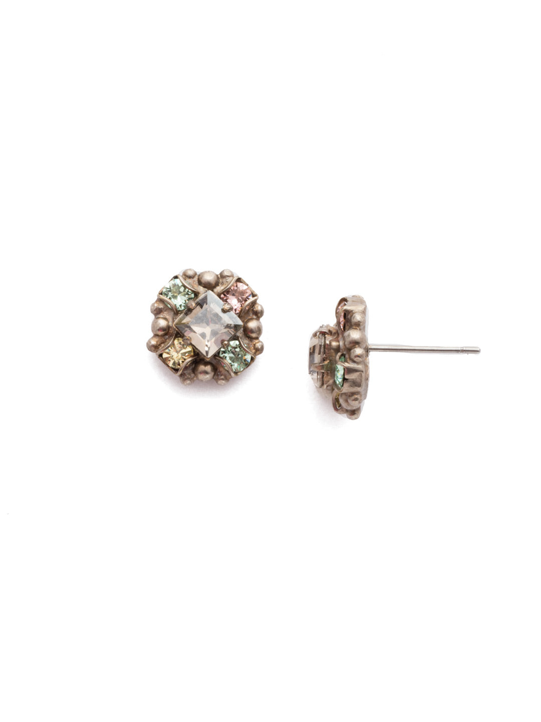 Posey Stud Earring - EDT5ASPRP - A decorative deco-inspired design perfect for a special occasion or everyday wear.