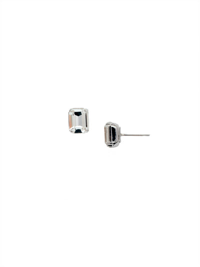 Octavia Stud Earrings - EDU53PDCRY - <p>These rounded emerald cut stud earrings can be worn alone or paired with anything for just a bit of extra bling! From Sorrelli's Crystal collection in our Palladium finish.</p>