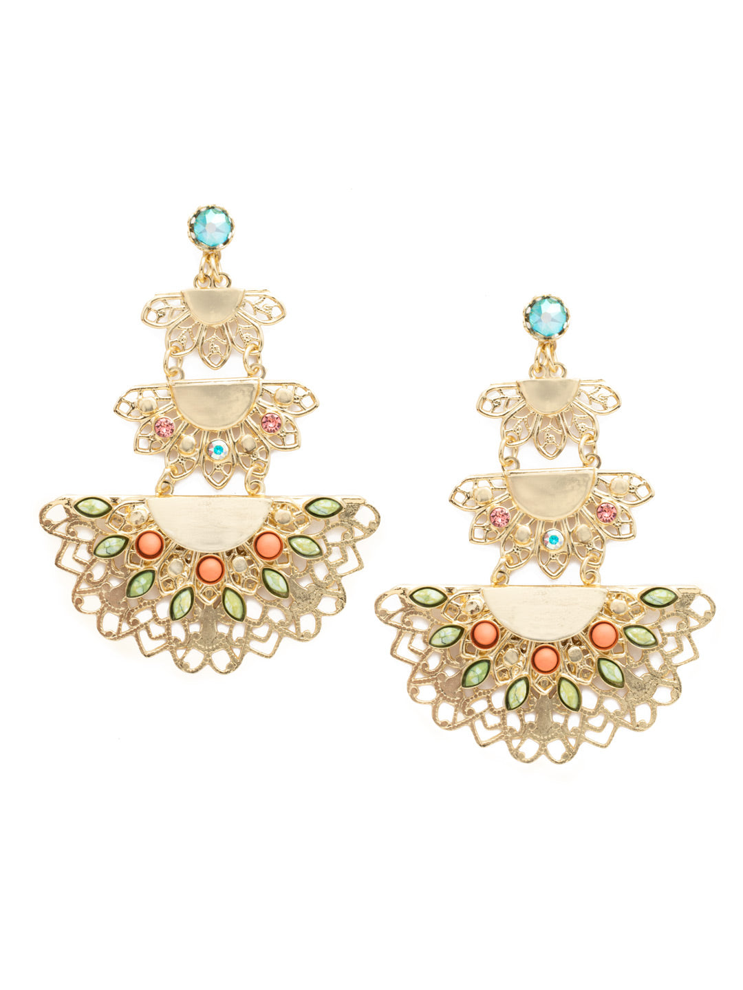 Simone Statement Post Earring - EDY12BGMNG