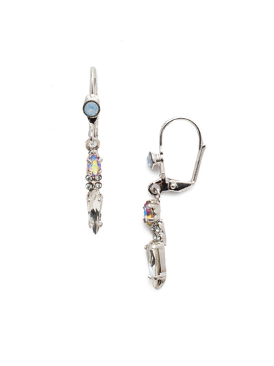 Oleana Dangle Earrings - EES18RHNTB - <p>The Oleana Dangle Earrings are sophisticated and edgy all at once, ending with a bang in the form of a sharp marquise crystal. From Sorrelli's Nantucket Blue collection in our Palladium Silver-tone finish.</p>