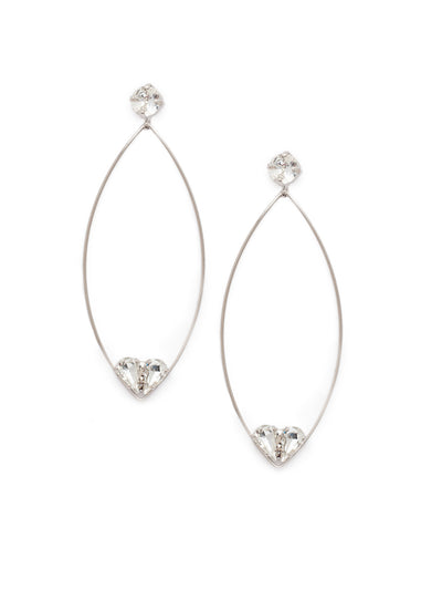 Catherine Hoop Earring - EEW11PDCRY - <p>Add some signature Sorrelli sparkle in the form of heart-shaped crystals to your jewelry box with our Catherine Hoop Earrings. From Sorrelli's Crystal collection in our Palladium finish.</p>