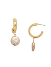 Penny Pearl Hoop Earrings