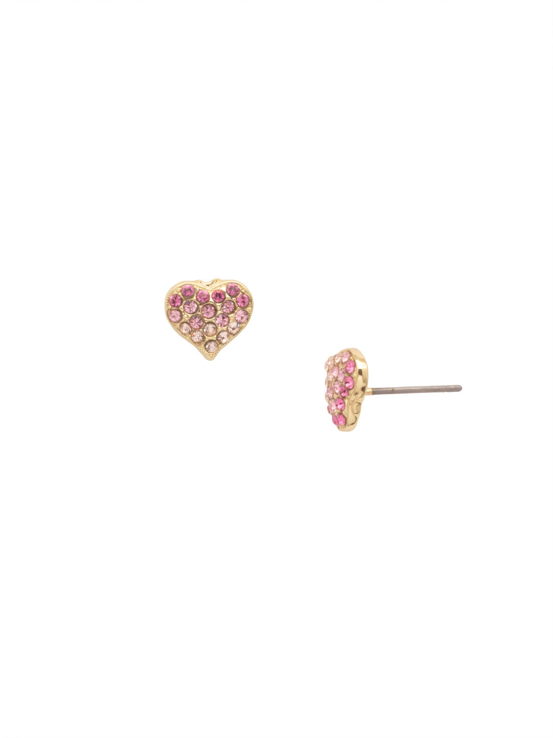 Mini Pave Heart Stud Earrings - ESP72BGFSK - Sorrelli