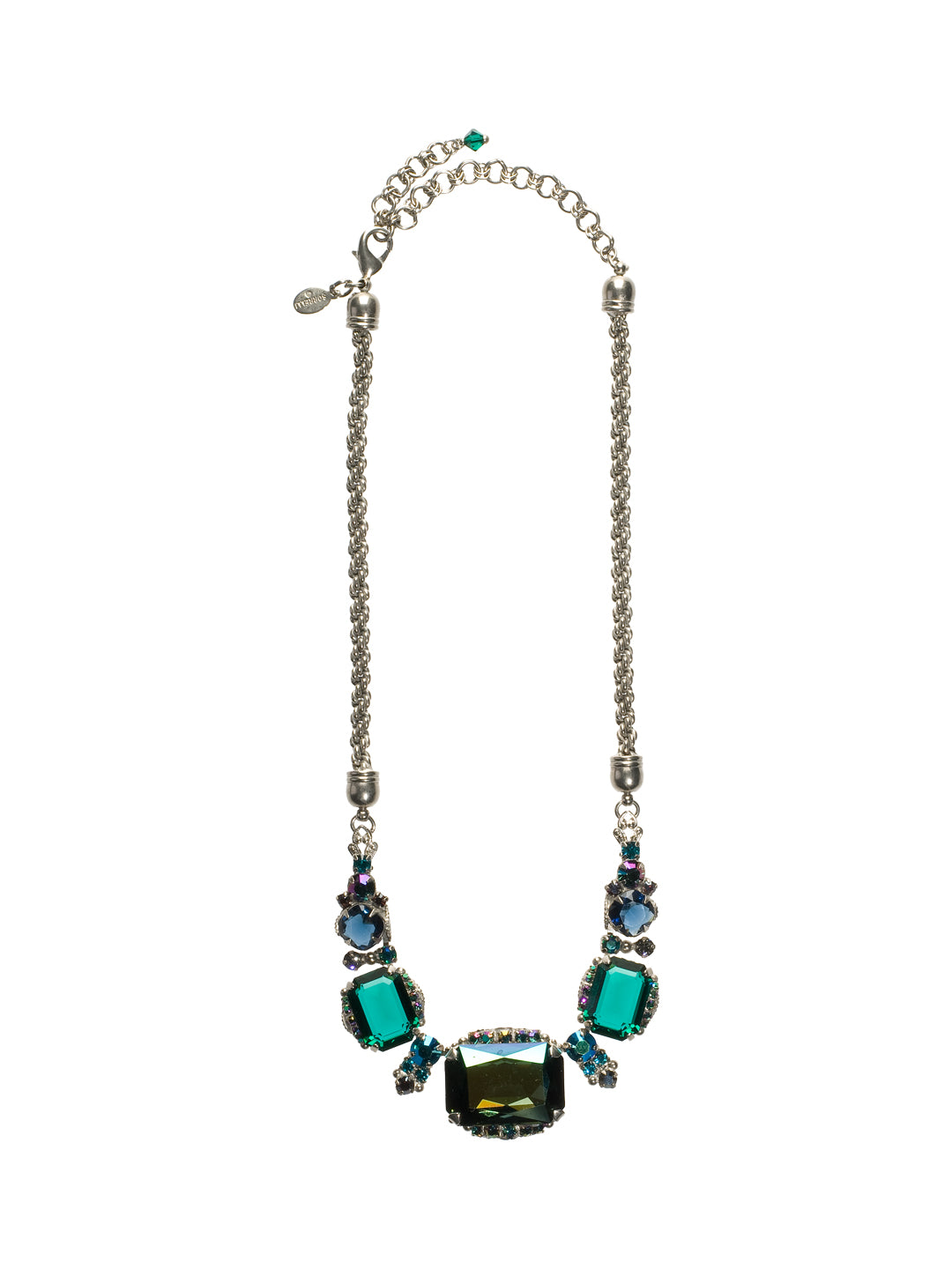 Holiday 2017 One-of-a-Kind Necklace - NCK4ASEMC - <p>A unique design in our Holiday 2017 colorways that won't last long! From Sorrelli's Emerald City collection in our Antique Silver-tone finish.</p>