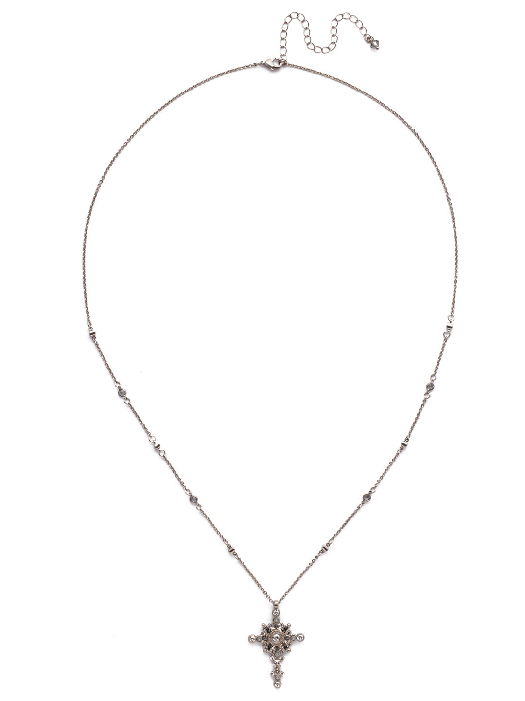 Divinity Cross Pendant, Silver Cross Necklace Pendant