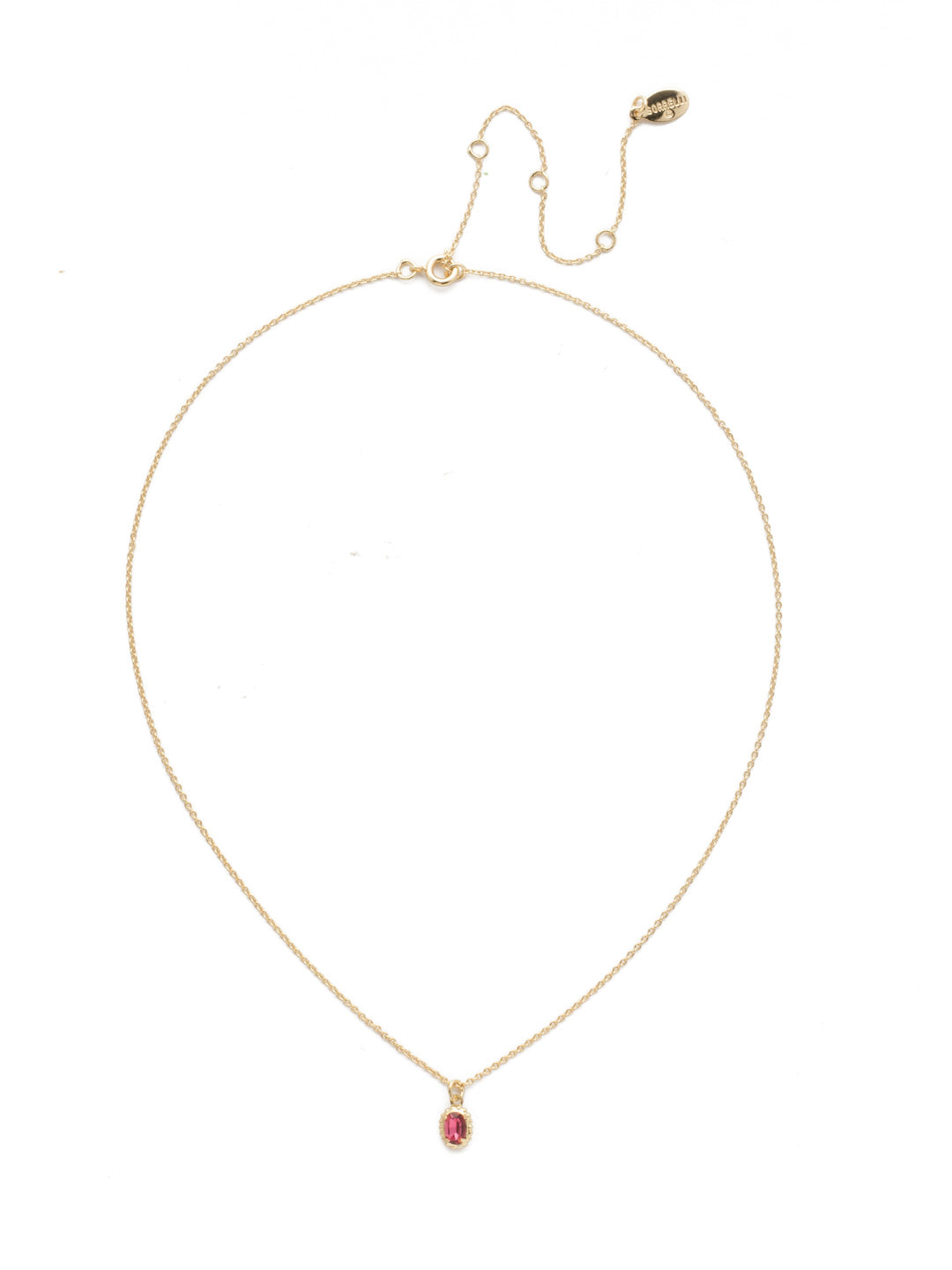 Maisie Pendant Necklace - NEF49BGISS - <p>This is the perfect day-to-night sparkling tiny pendant necklace that has an adjustable chain to fit your neckline. From Sorrelli's Island Sun collection in our Bright Gold-tone finish.</p>