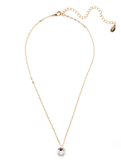 Siren Pendant Necklace - NEP22BGCRY - <p>With a cushion-cut crystal and delicate chain, the Siren Pendant  will add a litle sparkle to your everyday look. From Sorrelli's Crystal collection in our Bright Gold-tone finish.</p>