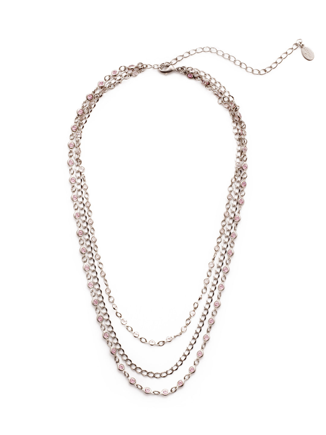 Drew Tennis Necklace NEP91ASPNK Sorrelli