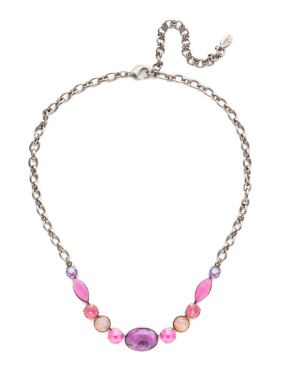 Pink and Purple Beaded Jean Chain 