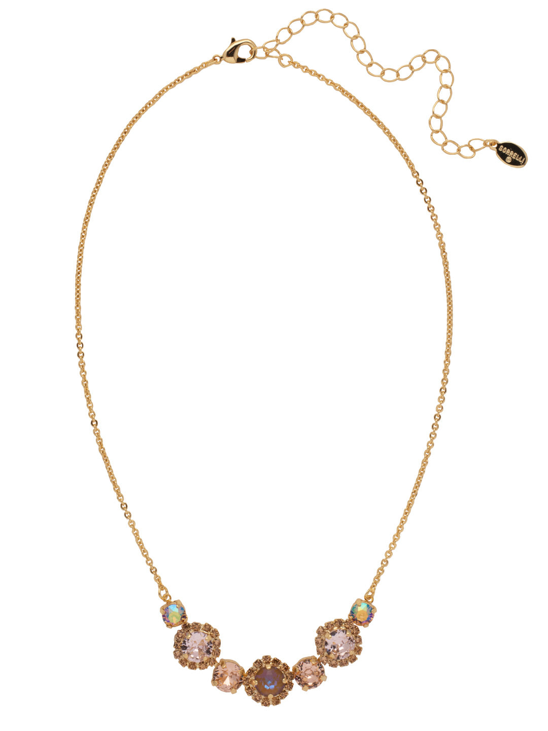 Haute Halo Lined Tennis Necklace NEY11BGRSU Sorrelli