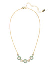 Haute Halo Lined Tennis Necklace