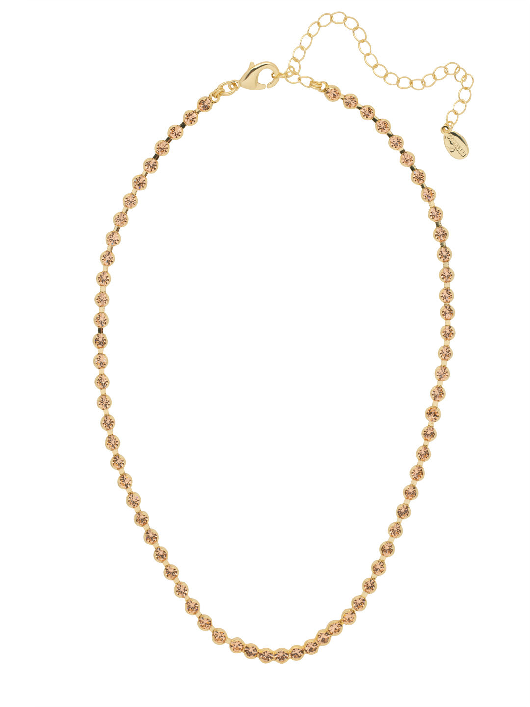 Marnie Tennis Necklace - NFA2BGFSK - <p>Perfect for dressing up or down, the classic Marnie Tennis Necklace features a repeating line of crystals secured by a lobster claw clasp. From Sorrelli's First Kiss collection in our Bright Gold-tone finish.</p>