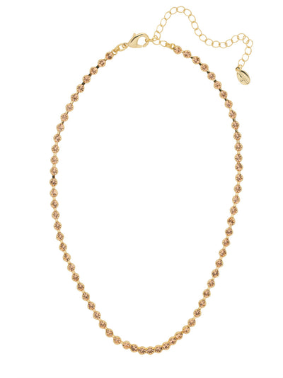 Marnie Tennis Necklace - NFA2BGFSK - <p>Perfect for dressing up or down, the classic Marnie Tennis Necklace features a repeating line of crystals secured by a lobster claw clasp. From Sorrelli's First Kiss collection in our Bright Gold-tone finish.</p>