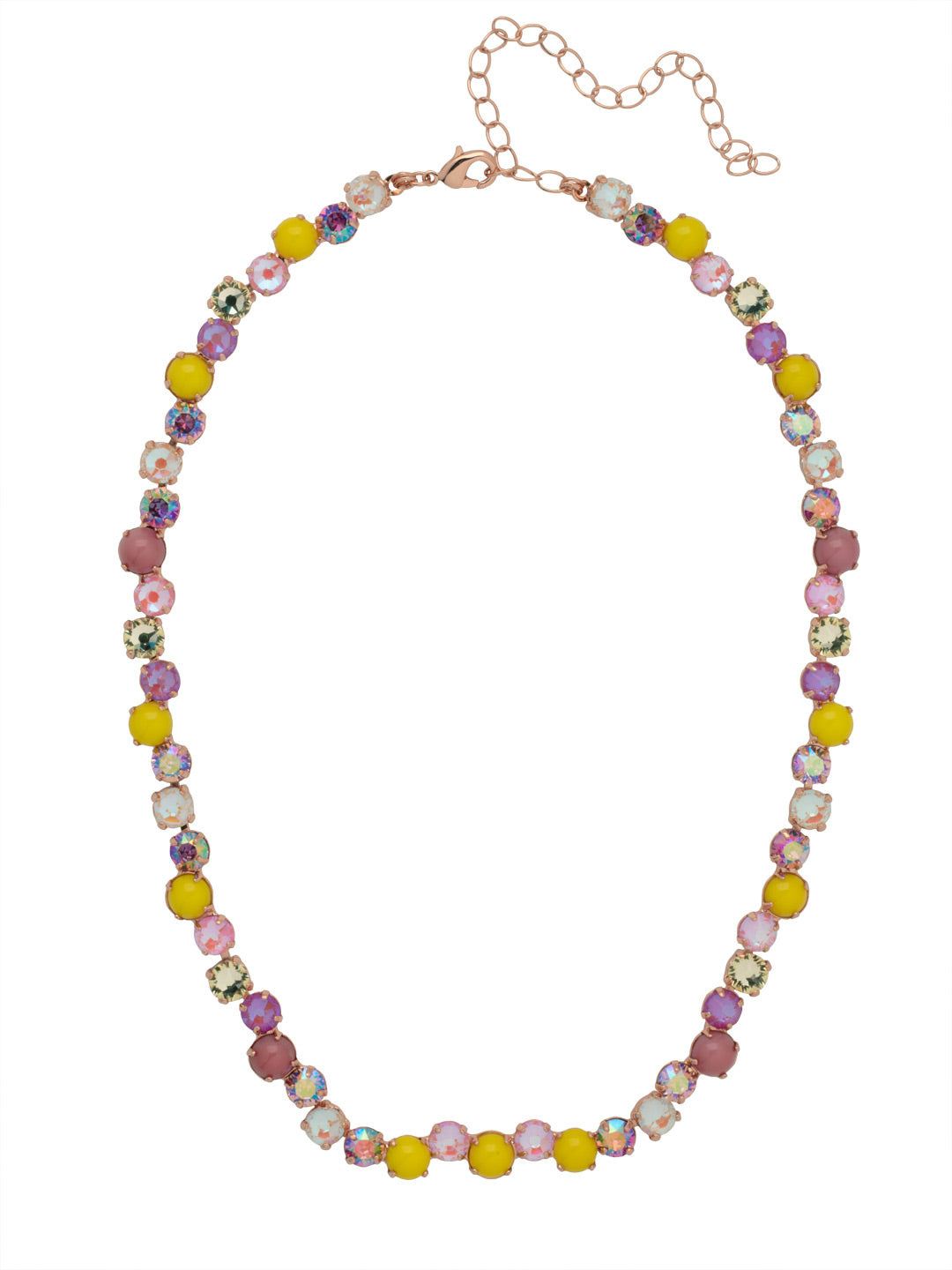 Xena Repeating Tennis Necklace - NFF112RGPPN - <p>From Sorrelli's Pink Pineapple collection in our Rose Gold-tone finish.</p>