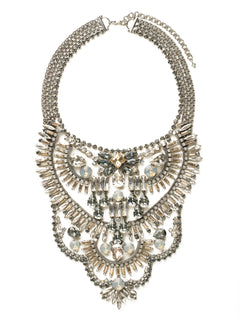 Crystal Collage Statement Necklace - NSP81ASGNS - Sorrelli