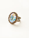 Glamorous Oval-Cut Cocktail Ring