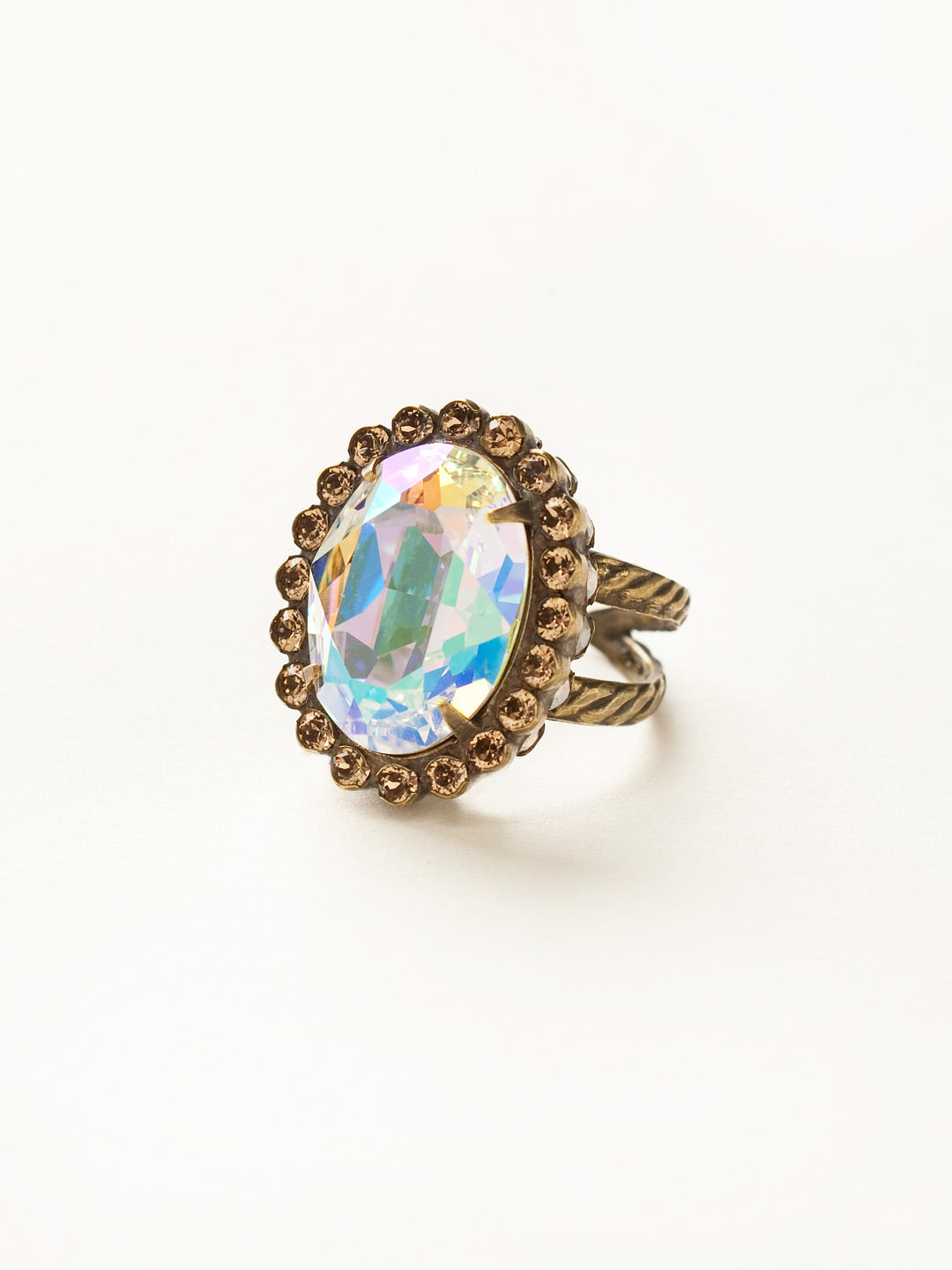 Glamorous Oval-Cut Cocktail Ring - RBT68AGAMA