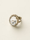 Glamorous Oval-Cut Cocktail Ring