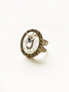 Glamorous Oval-Cut Cocktail Ring