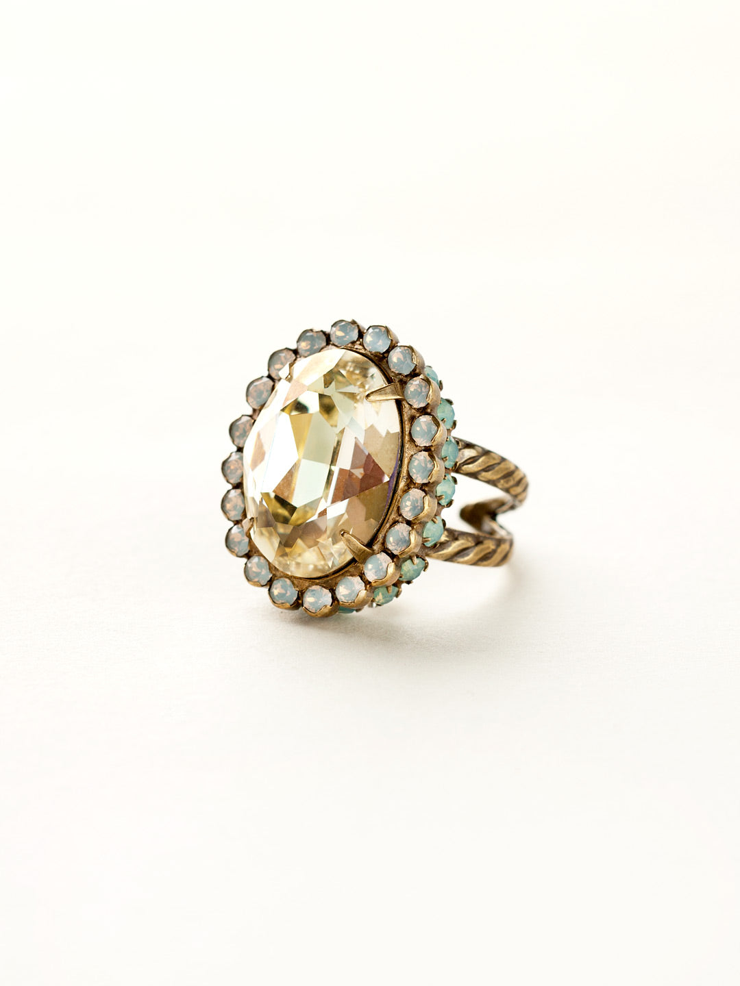 Glamorous Oval-Cut Cocktail Ring - RBT68AGRIV