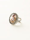 Glamorous Oval-Cut Cocktail Ring