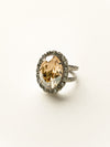 Glamorous Oval-Cut Cocktail Ring