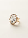 Glamorous Oval-Cut Cocktail Ring