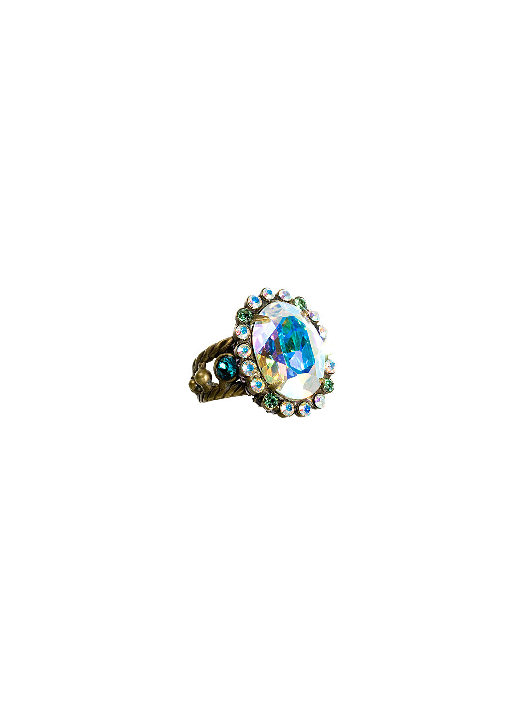 Oval Crystal Cocktail Ring - RBT77AGSMI