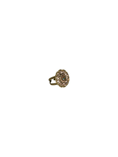 Charming Crystal Bloom Cocktail Ring - RBT78AGRSU - <p>Charming clusters of crystals in a subtle floral design make this ring a stand-out Ring size: 7 (US) From Sorrelli's Raw Sugar collection in our Antique Gold-tone finish.</p>