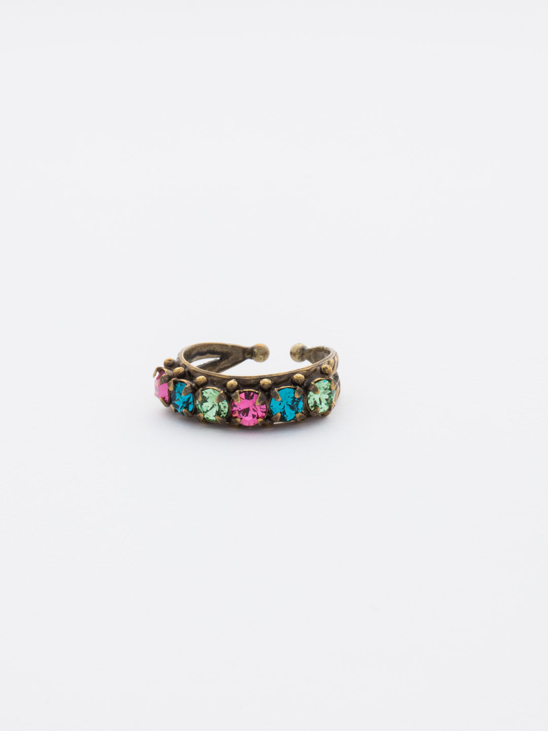 Slim Crystal Cocktail Ring - RCR111AGHB