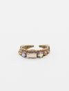 Petite Stackable Baguette Crystal Cocktail Ring