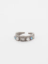 Petite Stackable Baguette Crystal Cocktail Ring