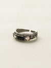 Petite Stackable Baguette Crystal Cocktail Ring