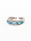 Petite Stackable Baguette Crystal Cocktail Ring