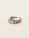 Petite Stackable Baguette Crystal Cocktail Ring