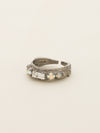 Petite Stackable Baguette Crystal Cocktail Ring