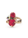 Crystal Assorted Rounds Stacked Ring