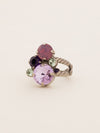 Crystal Assorted Rounds Stacked Ring