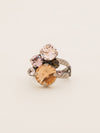 Crystal Assorted Rounds Stacked Ring