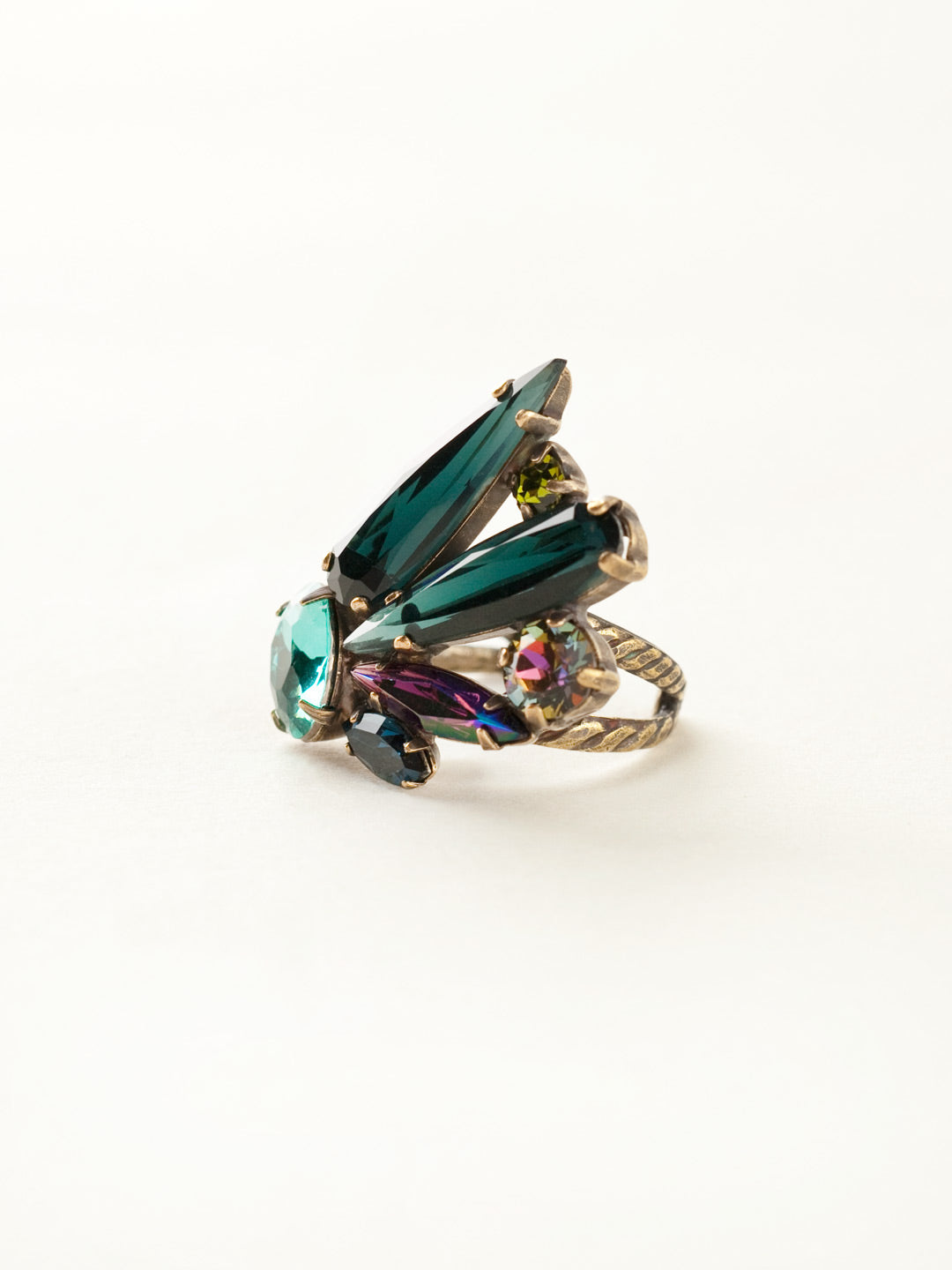 Crystal Wing Cocktail Cocktail Ring - RDB6AGSPM