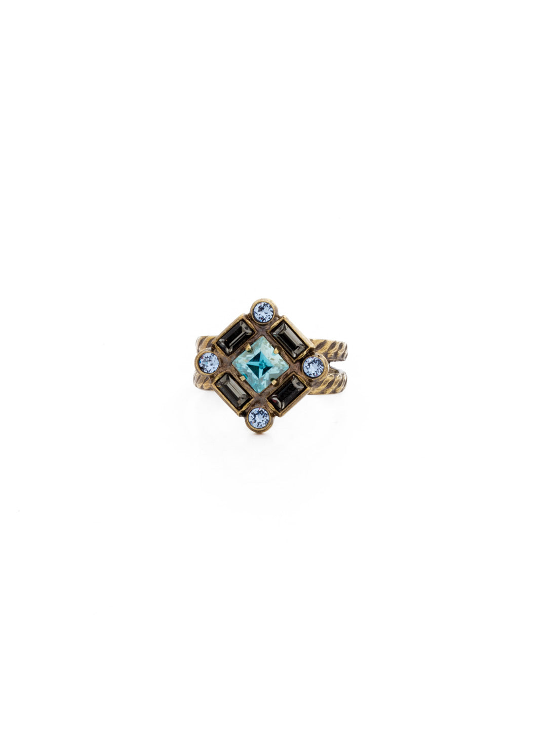 Holiday 2016 One-of-a-Kind Cocktail Ring - RDH10AGCRP - <p>This one-of-a-kind style is available for a limited time only! Ring size: 7 (US) From Sorrelli's Crystal Patina collection in our Antique Gold-tone finish.</p>