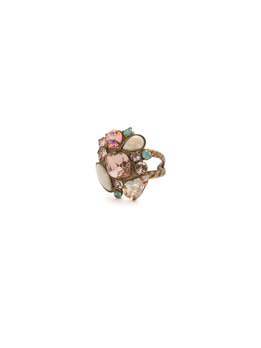 Contemporary Cluster Cocktail Ring - RDK15AGAP