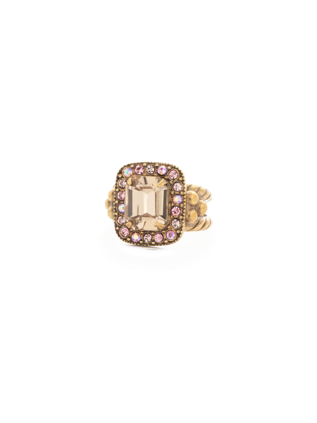 Opulent Octagon Cocktail Ring - RDQ41AGBCM