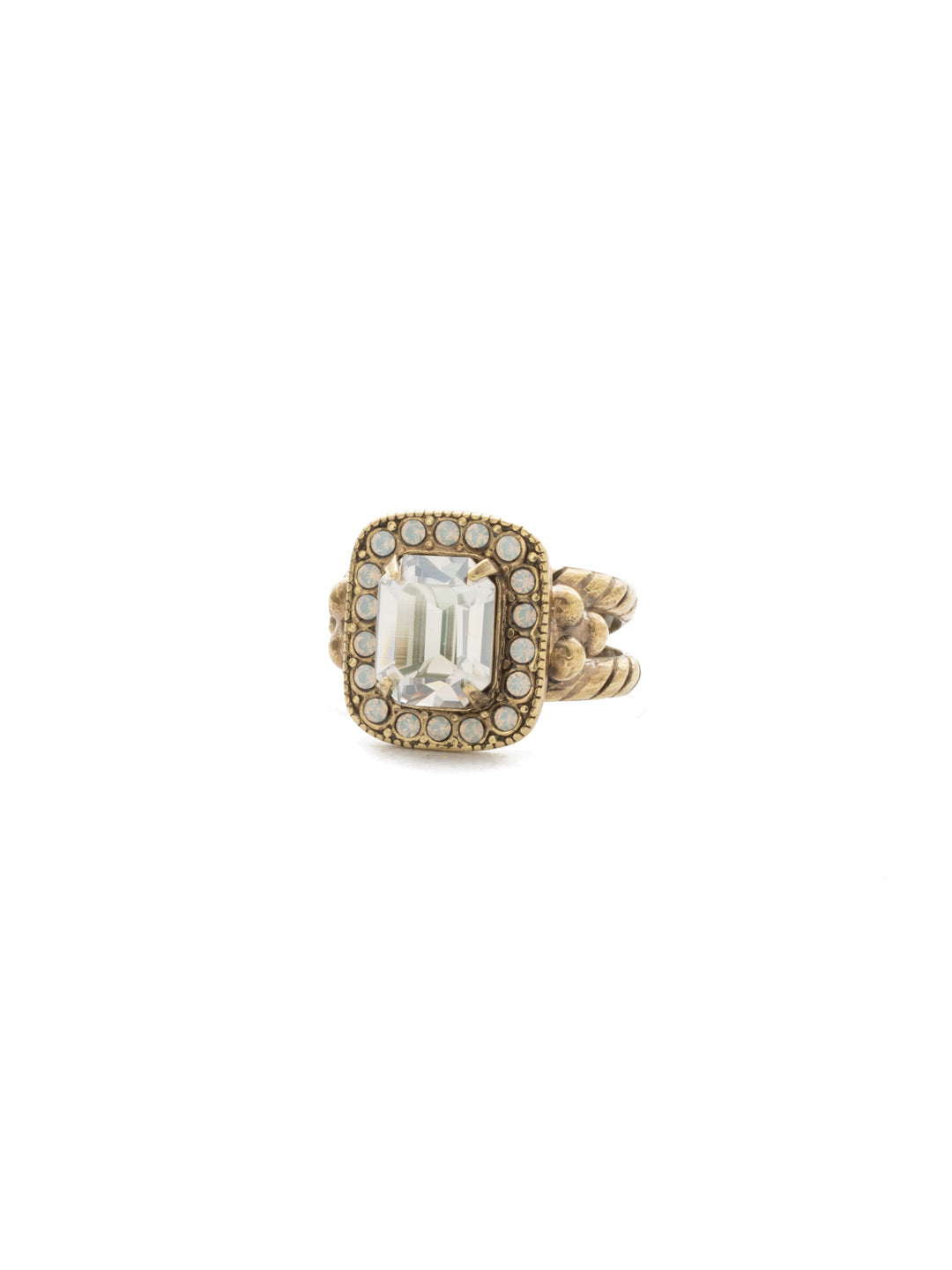 Opulent Octagon Cocktail Ring - RDQ41AGCLA