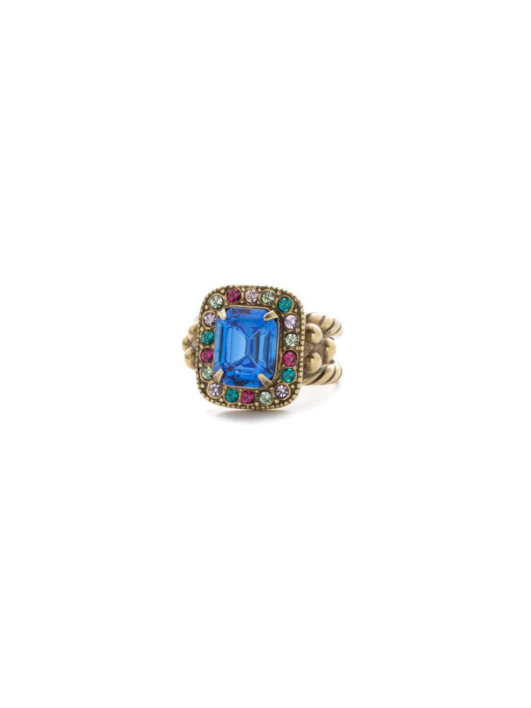 Opulent Octagon Cocktail Ring - RDQ41AGWIL