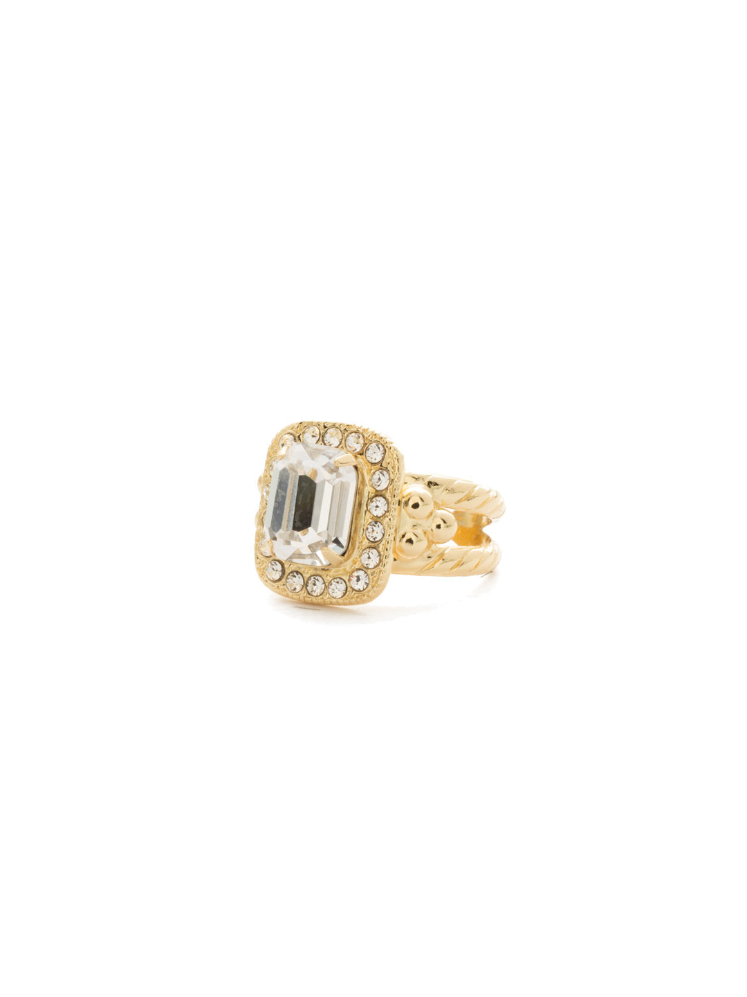 Opulent Octagon Cocktail Ring - RDQ41BGCRY